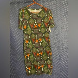NEW Women's LuLaRoe Casual Slip-on Fitted Midi Dress